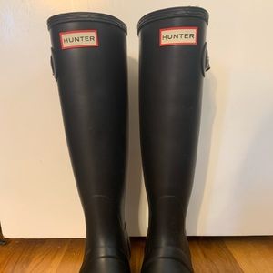 Tall black Hunter Boots
